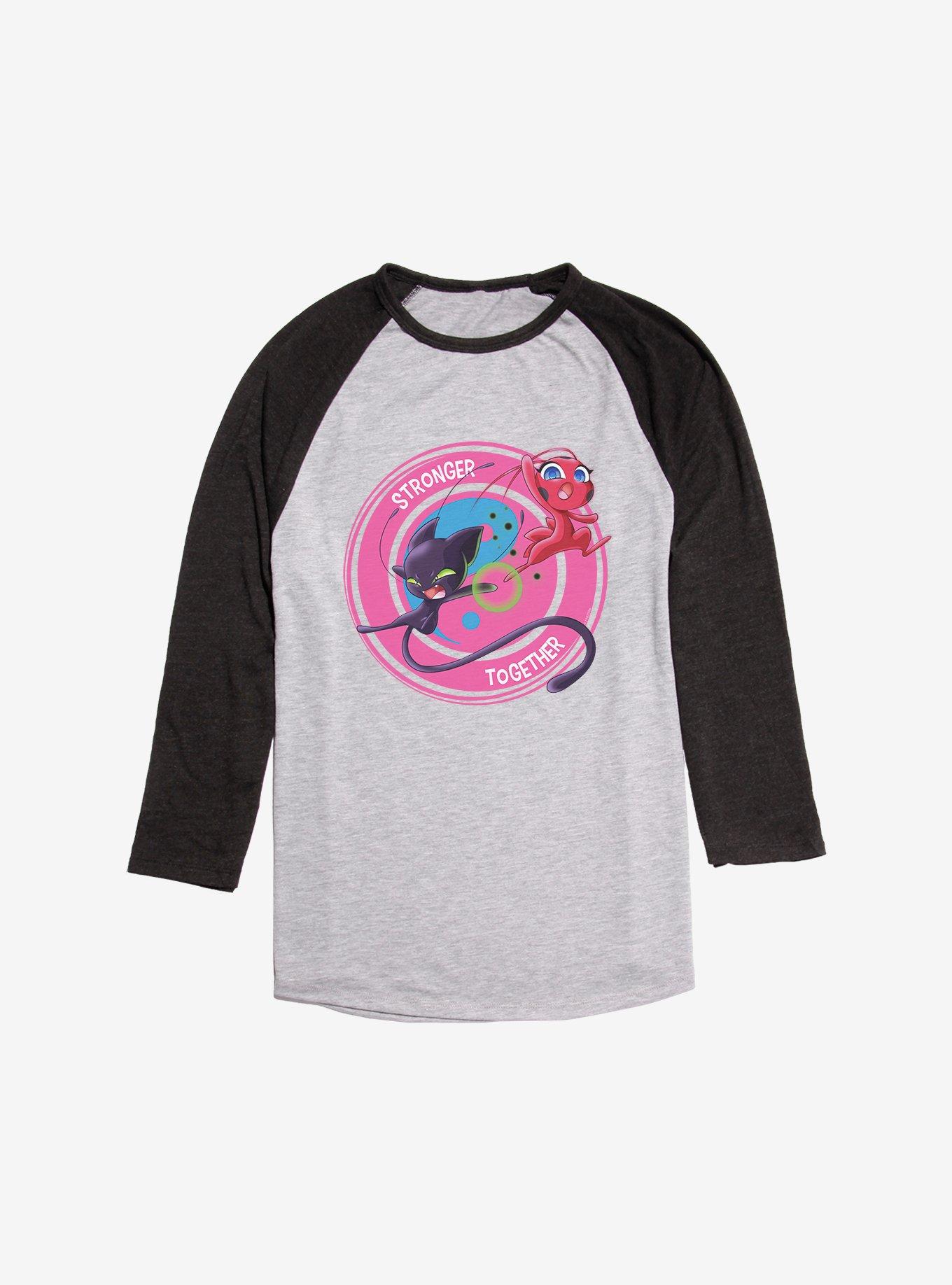 Miraculous: Tales Of Ladybug & Cat Noir Kwamis Stronger Together Raglan T-Shirt