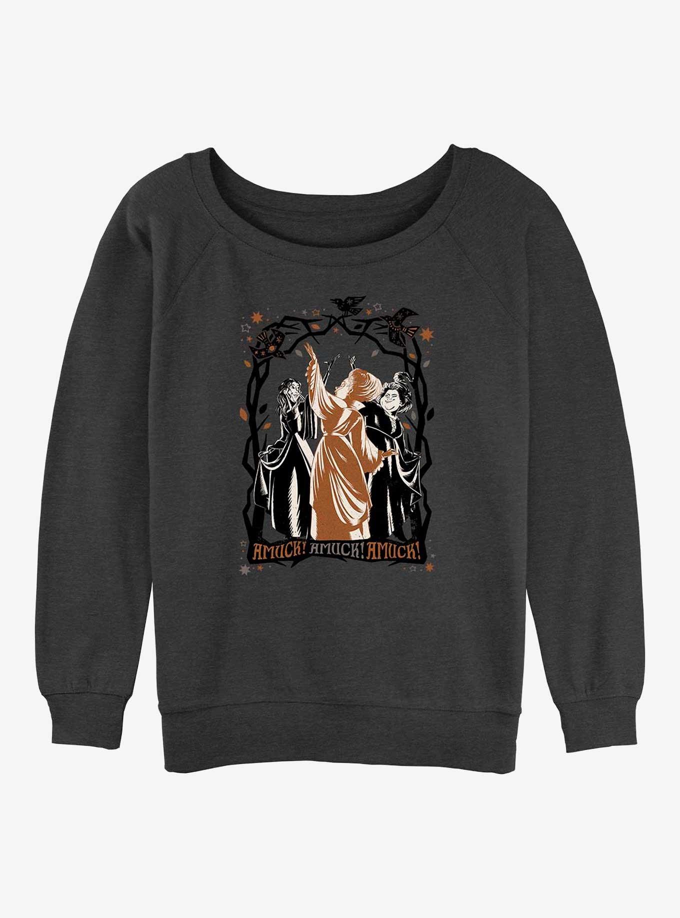 Disney Hocus Pocus Amuk Amuk Amuk Girls Sweatshirt, CHAR HTR, hi-res