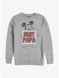 Disney Mickey Mouse Best Papa Sweatshirt, ATH HTR, hi-res