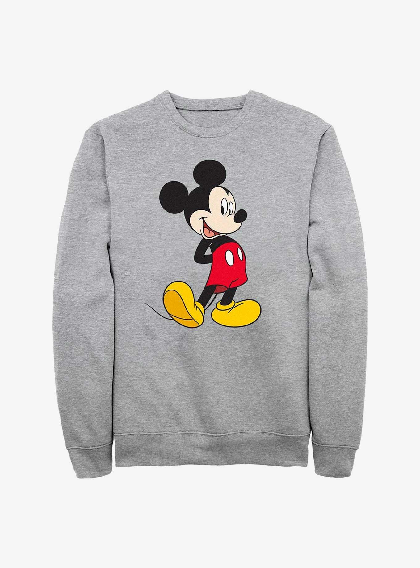 Disney Mickey Mouse Flirty Mickey Sweatshirt GREY Hot Topic