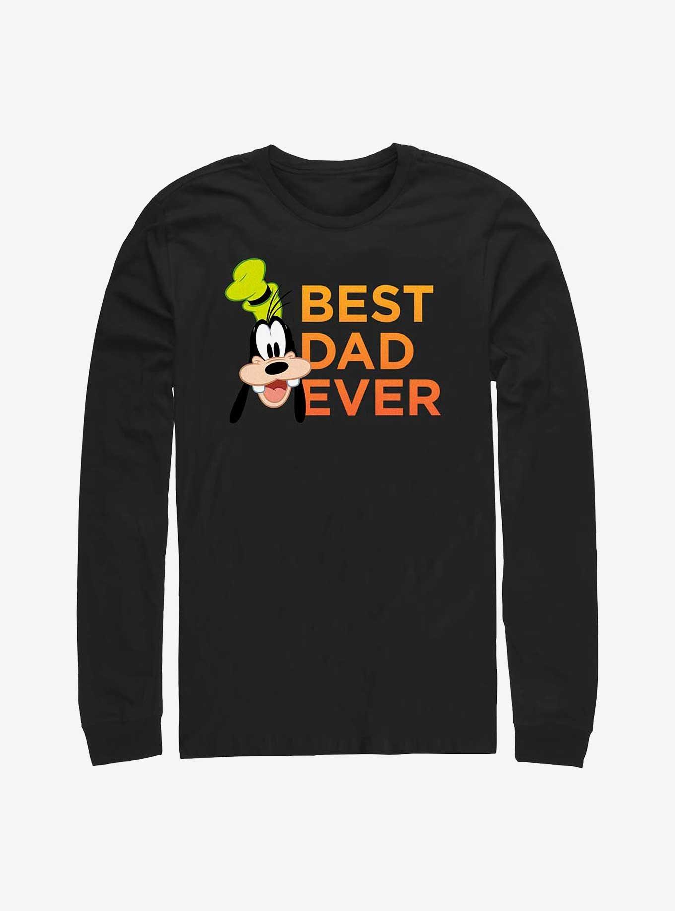 Disney Goofy Best Dad Ever Long-Sleeve T-Shirt, BLACK, hi-res