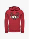 Disney Mickey Mouse Grandpa Holiday Patch Hoodie, RED, hi-res