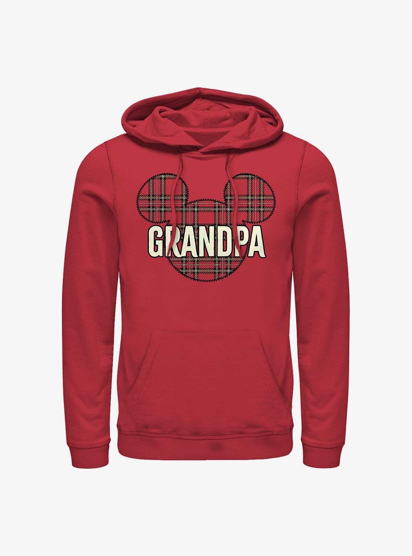 Disney Mickey Mouse Grandpa Holiday Patch Hoodie, , hi-res