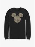 Disney Mickey Mouse Leopard Print Ears Long-Sleeve T-Shirt, BLACK, hi-res