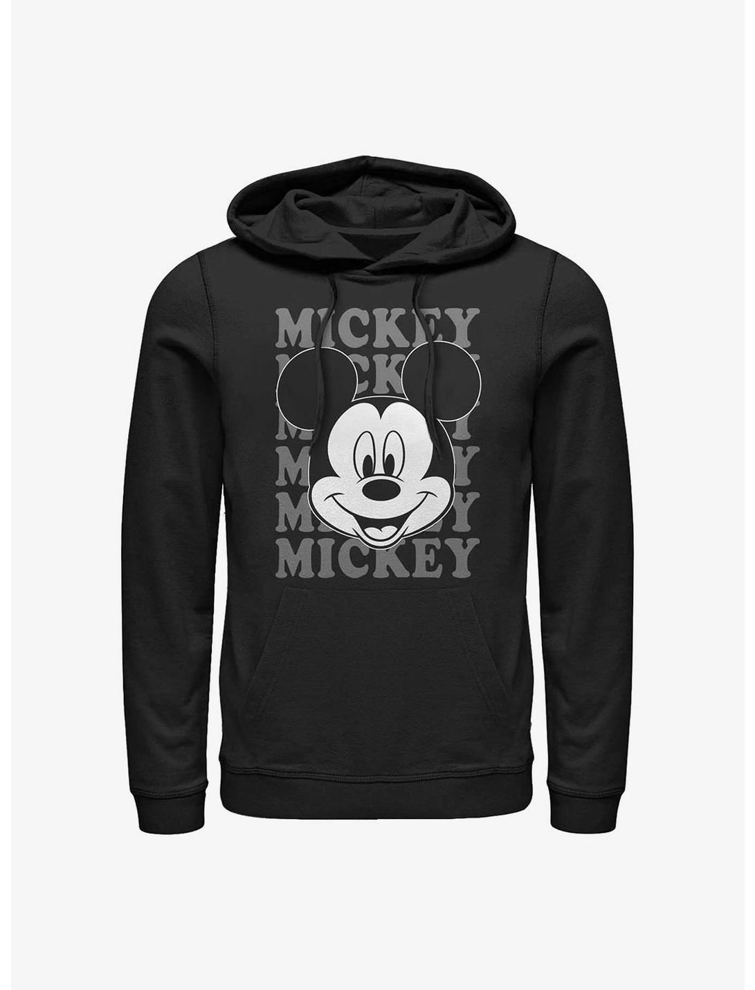 Disney Mickey Mouse Name Stack Hoodie, BLACK, hi-res