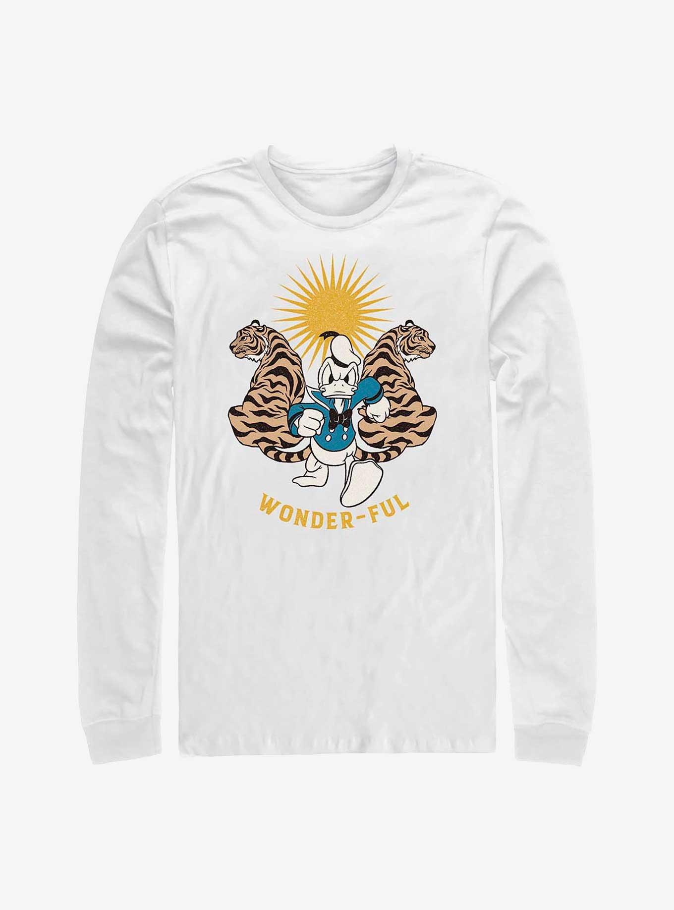 Disney Donald Duck Wonderful Duck Long-Sleeve T-Shirt, WHITE, hi-res