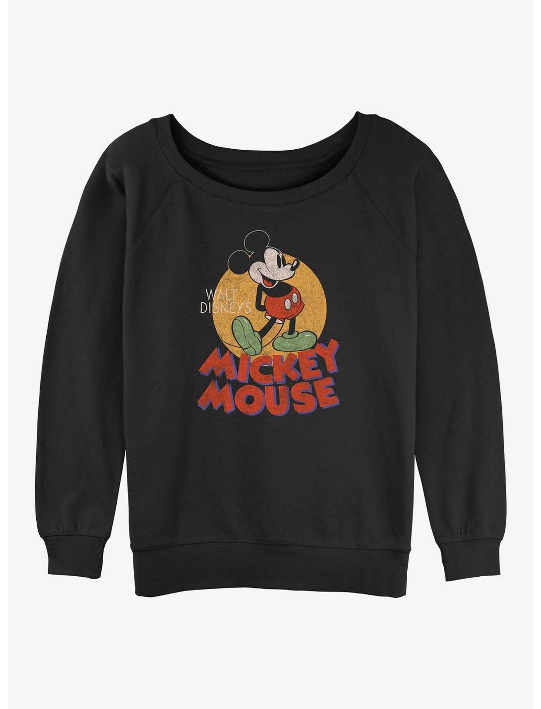Disney Mickey Vintage Mickey Pose Girls Sweatshirt, BLACK, hi-res