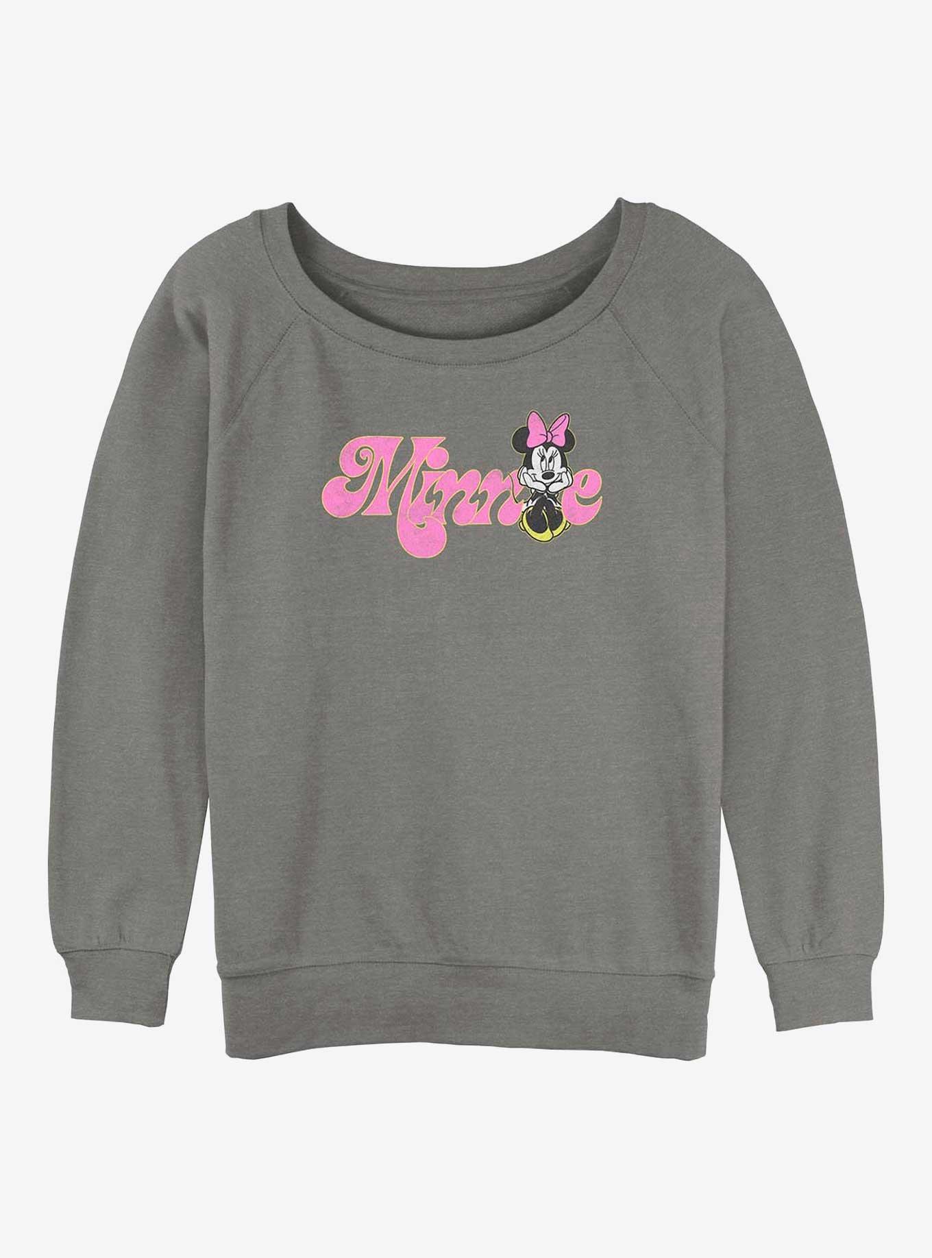 Disney Minnie Mouse Soft Pop Minnie Girls Sweatshirt, GRAY HTR, hi-res