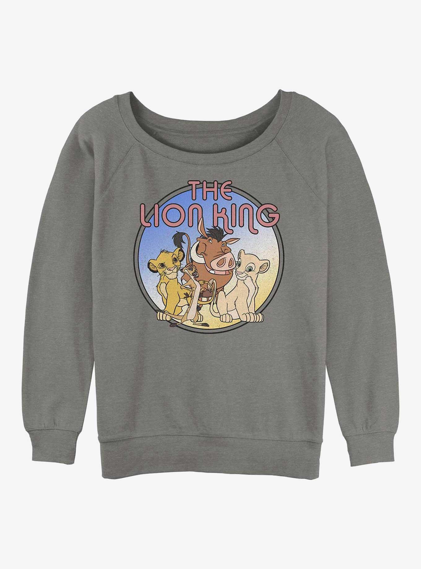 Disney The Lion King Group Girls Sweatshirt, GRAY HTR, hi-res