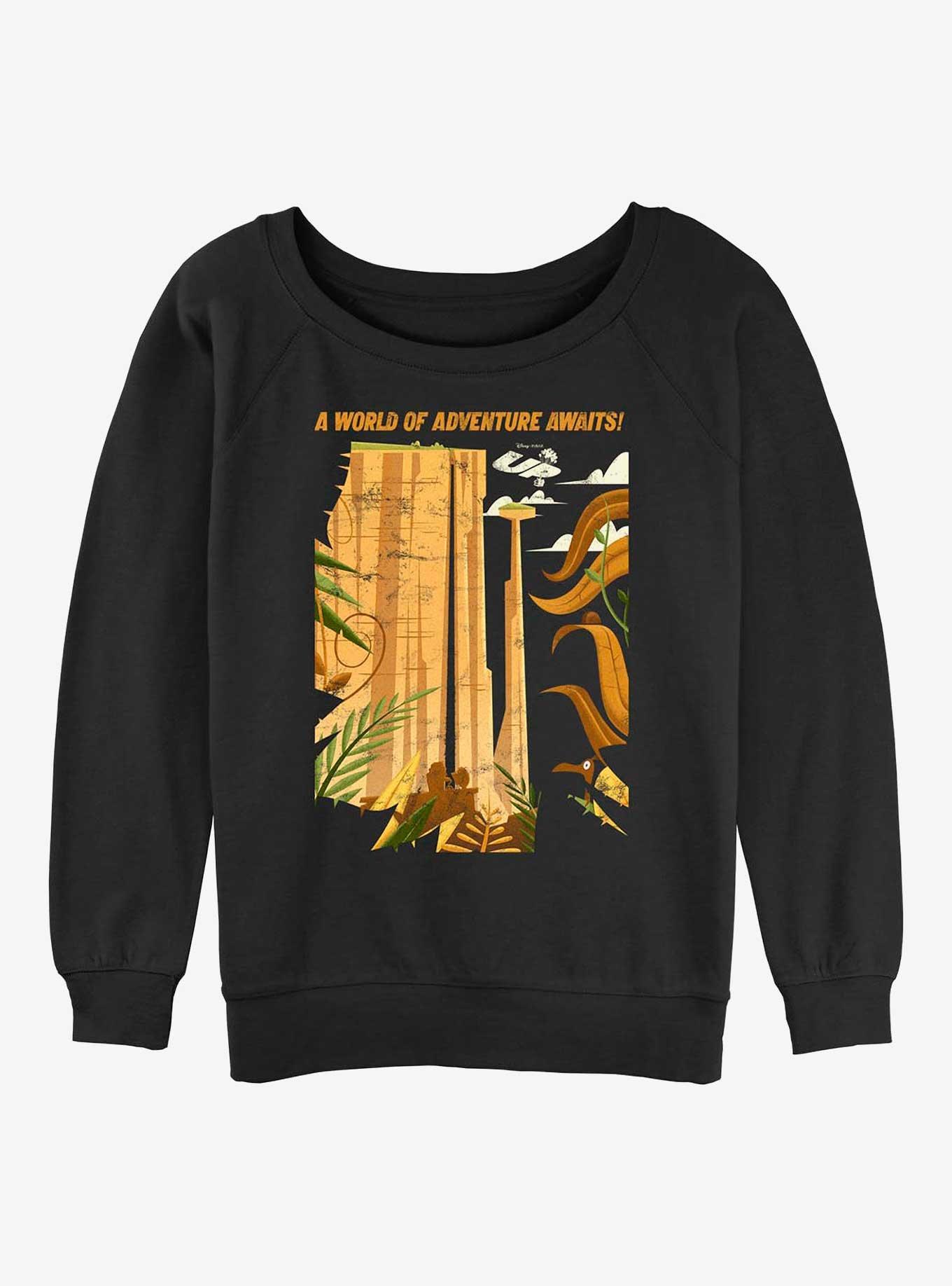 Disney Up Adventure Awaits Girls Sweatshirt, BLACK, hi-res