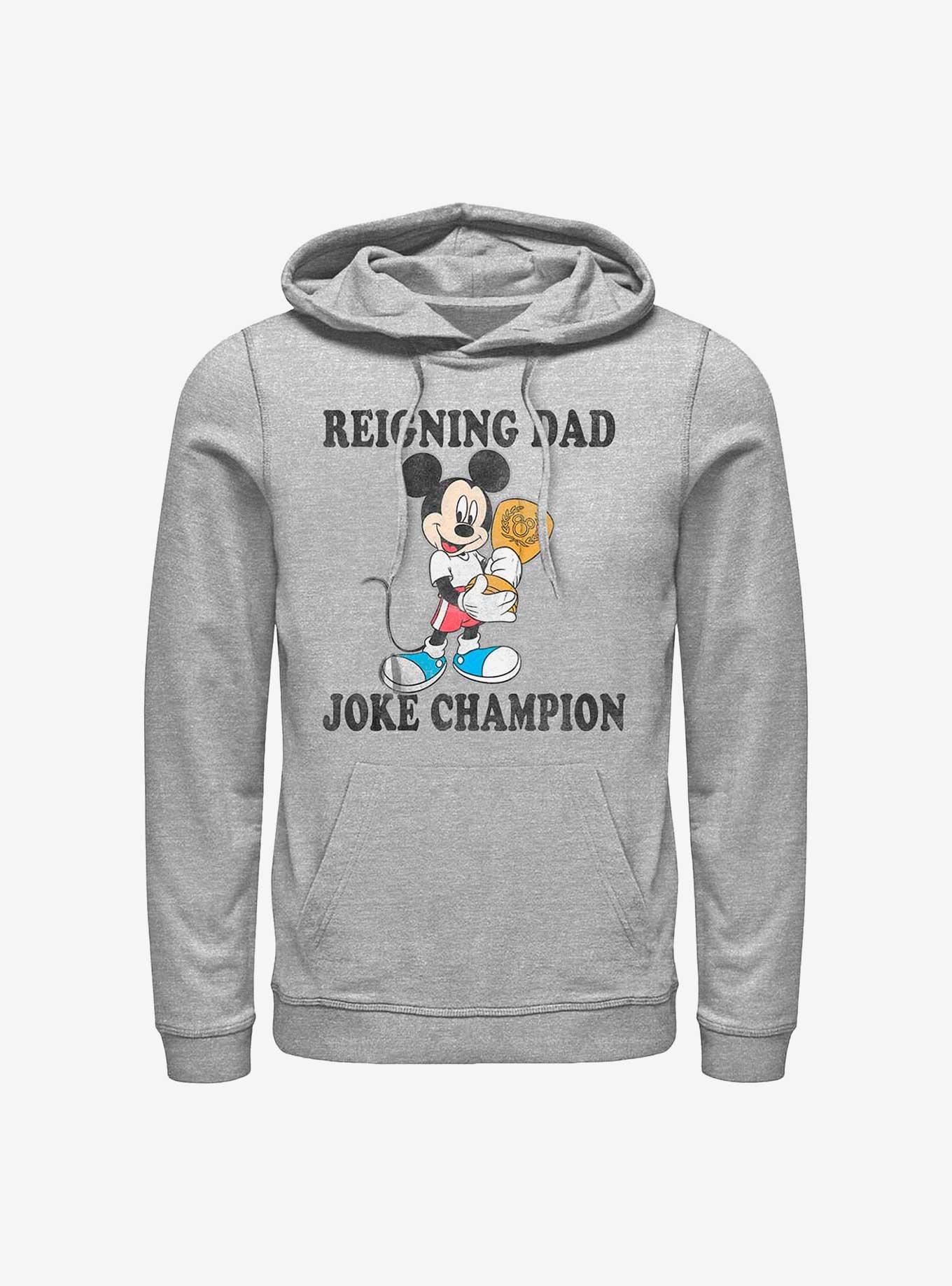 Disney Mickey Mouse Reigning Dad Joke Champion Hoodie, ATH HTR, hi-res