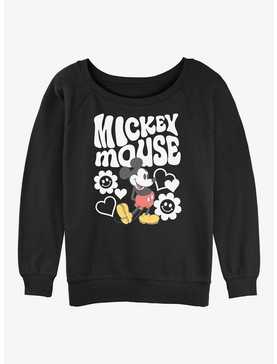 Disney Mickey Mouse Groovy And Flowers Girls Sweatshirt, , hi-res