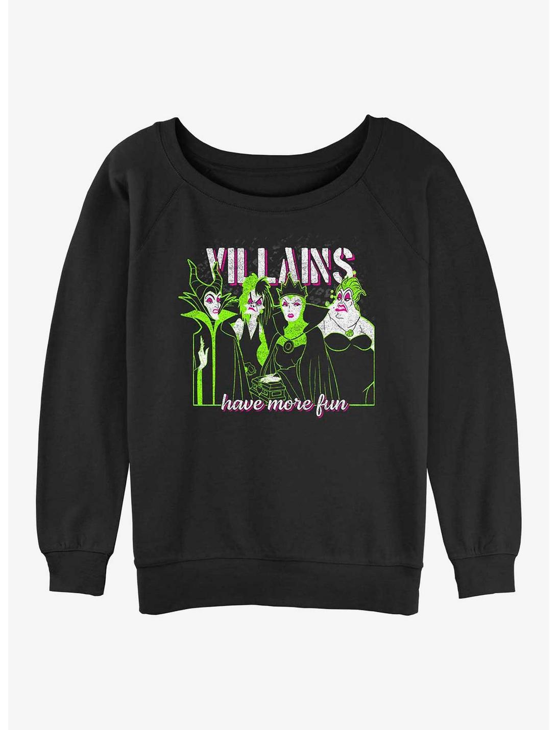 Disney Villains Grunge Villains Have More Fun Girls Sweatshirt, BLACK, hi-res