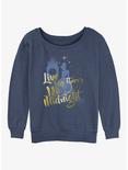 Disney Cinderella No Midnight Womens Slouchy Sweatshirt, BLUEHTR, hi-res