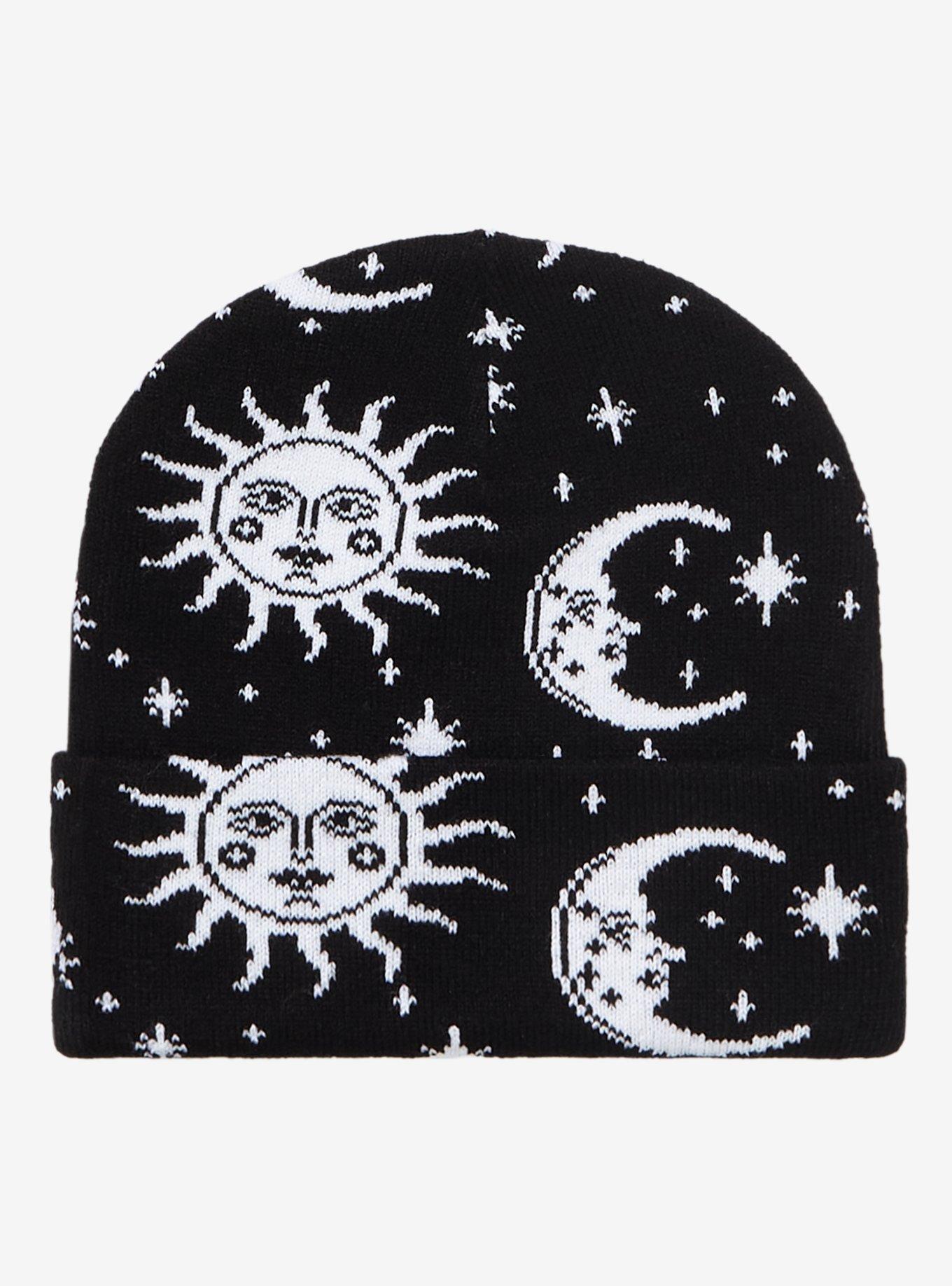 Sun & Moon Face Beanie, , hi-res