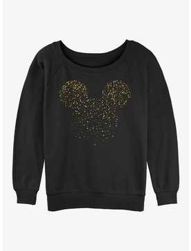 Disney Mickey Mouse Confetti Fill Ears Womens Slouchy Sweatshirt, , hi-res