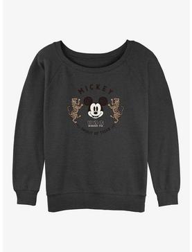 Plus Size Disney Mickey Mouse Spirit of Tiger Womens Slouchy Sweatshirt, , hi-res