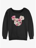 Disney Mickey Mouse Tropical Mouse Womens Slouchy Sweatshirt, BLACK, hi-res