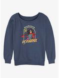 Marvel Ms. Marvel Come To Life Womens Slouchy Sweatshirt, BLUEHTR, hi-res