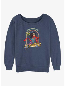 Marvel Ms. Marvel Come To Life Womens Slouchy Sweatshirt, , hi-res
