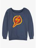 Marvel Ms. Marvel Decorative Symbol Womens Slouchy Sweatshirt, BLUEHTR, hi-res