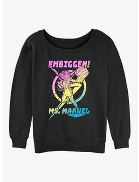Marvel Ms. Marvel Embiggen Punch Womens Slouchy Sweatshirt, , hi-res