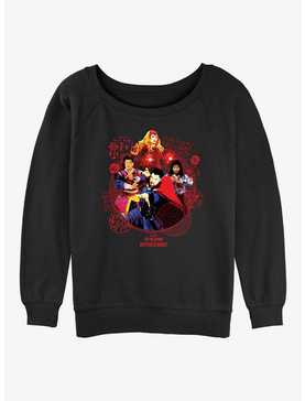 Marvel Doctor Strange in the Multiverse of Madness Badge of Heroes Womens Slouchy Sweatshirt, , hi-res
