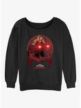 Marvel Doctor Strange in the Multiverse of Madness Scarlet Spell Womens Slouchy Sweatshirt, BLACK, hi-res