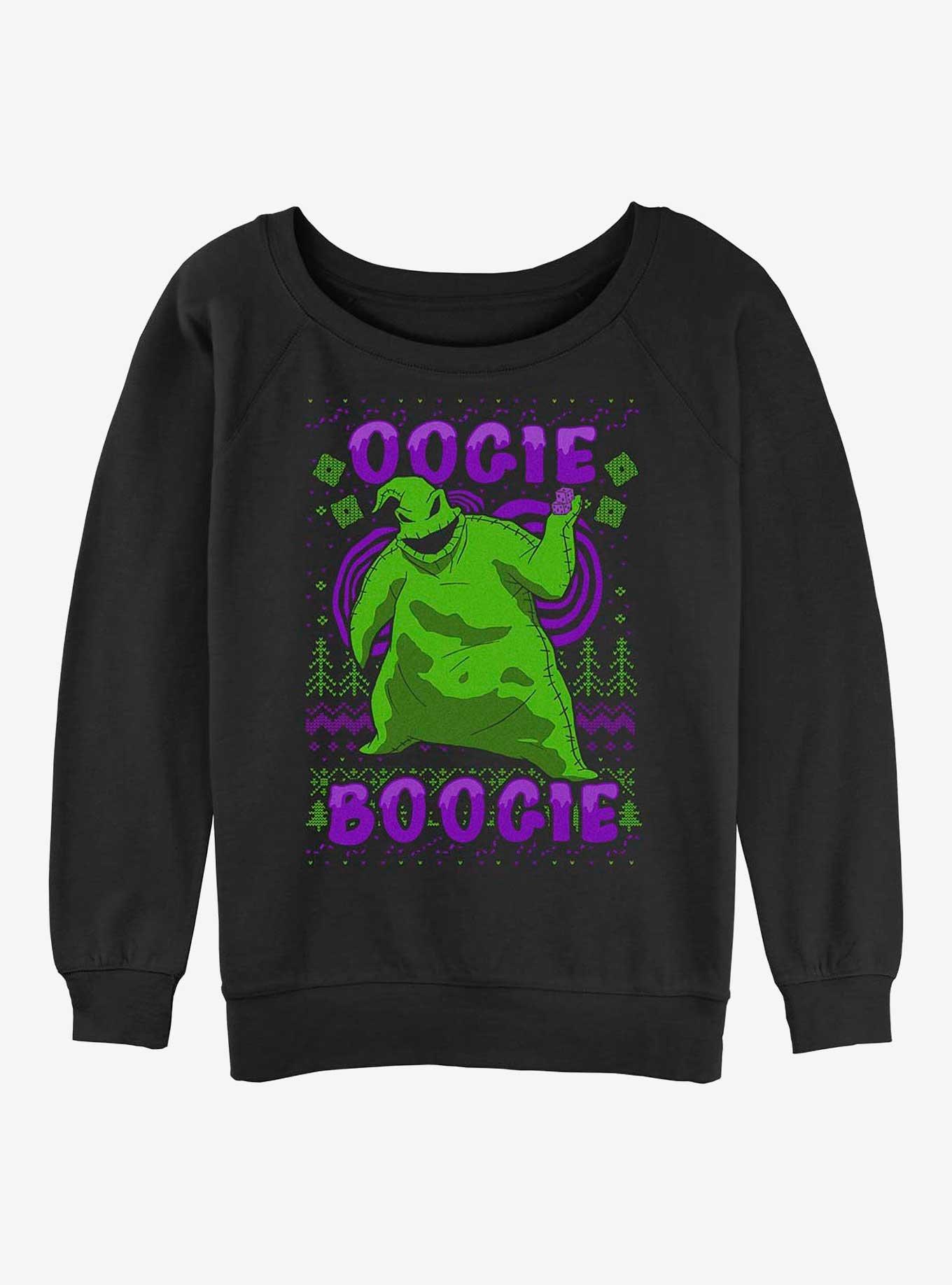 Disney The Nightmare Before Christmas Oogie Boogie Christmas Womens Slouchy Sweatshirt, , hi-res