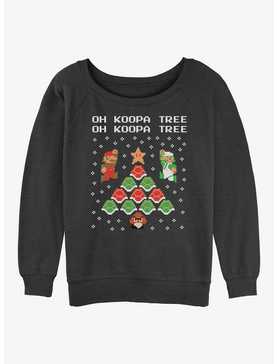 Nintendo Koopa Tree Womens Slouchy Sweatshirt, , hi-res