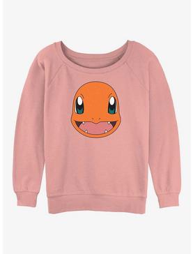 Pokemon Charmander Face Womens Slouchy Sweatshirt, , hi-res
