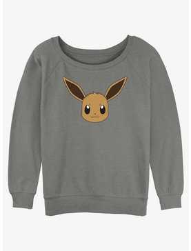 Pokemon Eevee Face Womens Slouchy Sweatshirt, , hi-res