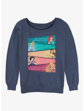 Disney Princesses Princess Adjectives Womens Slouchy Sweatshirt, , hi-res