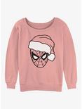 Marvel Spider-Man Christmas Spidey Womens Slouchy Sweatshirt, DESERTPNK, hi-res