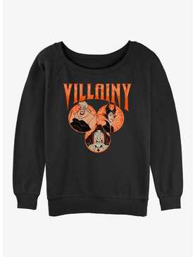 Disney Villains Villainy Womens Slouchy Sweatshirt, , hi-res