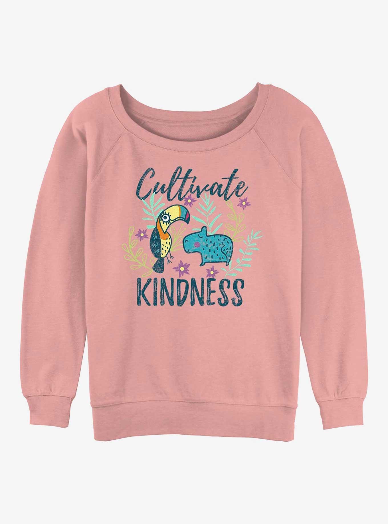 Disney Encanto Kindness Womens Slouchy Sweatshirt, DESERTPNK, hi-res