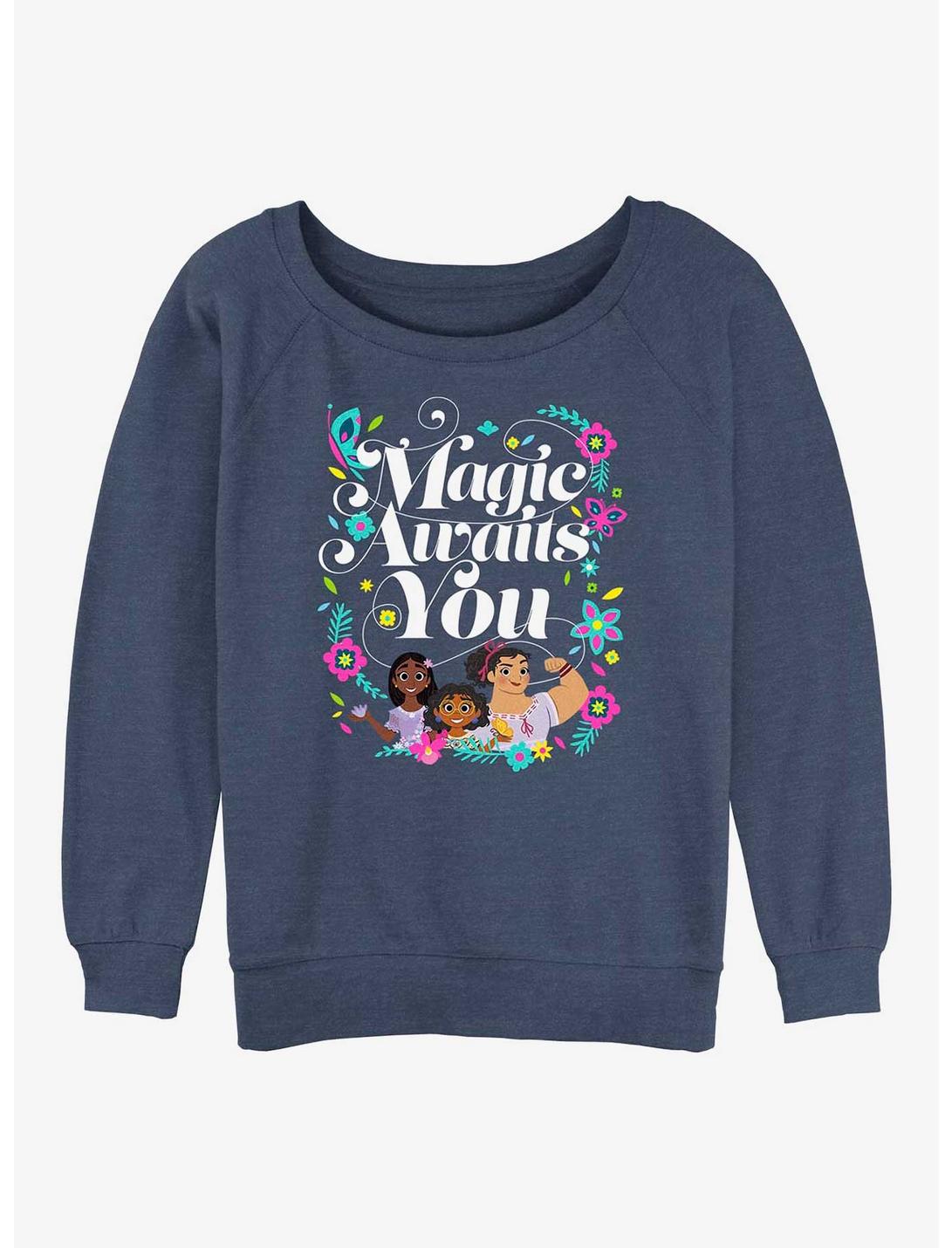 Disney Encanto Magic Awaits Womens Slouchy Sweatshirt, BLUEHTR, hi-res