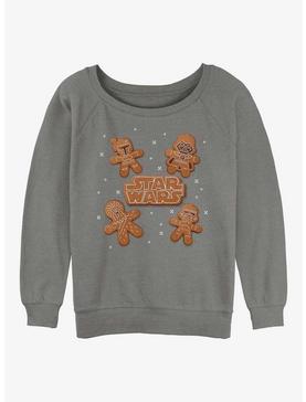 Star Wars Galactic Gingerbread Cookies Logo Womens Slouchy Sweatshirt, , hi-res