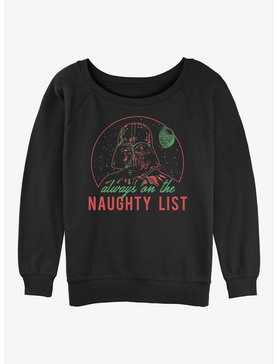 Star Wars Darth Vader Naughty List Womens Slouchy Sweatshirt, , hi-res