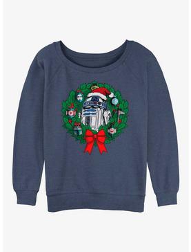Plus Size Star Wars R2-D2 Wreath Womens Slouchy Sweatshirt, , hi-res