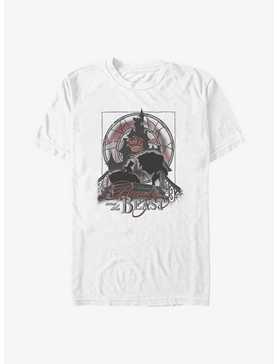 Disney Beauty And The Beast Stained Glass Poster T-Shirt, , hi-res