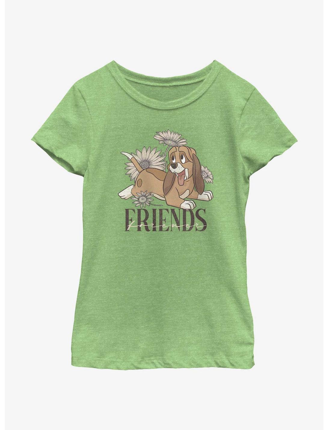 Disney The Fox and the Hound Copper Friends Youth Girls T-Shirt, GRN APPLE, hi-res