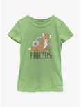 Disney The Fox and the Hound Tod Friends Youth Girls T-Shirt, GRN APPLE, hi-res