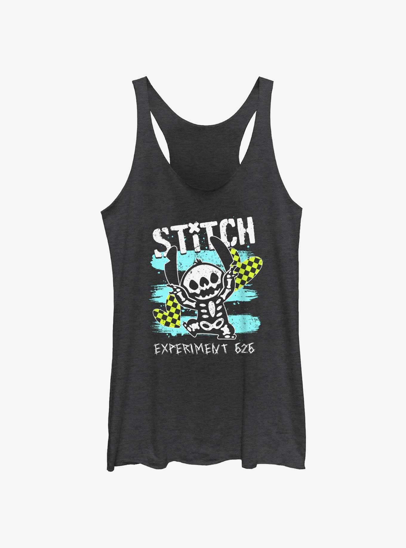 Disney Lilo & Stitch Emo Skelestitch Womens Tank Top, , hi-res