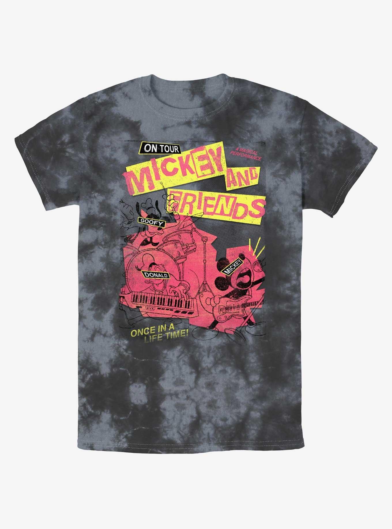 Disney Mickey Mouse Punk Rock Mickey Tour Tie-Dye T-Shirt, , hi-res