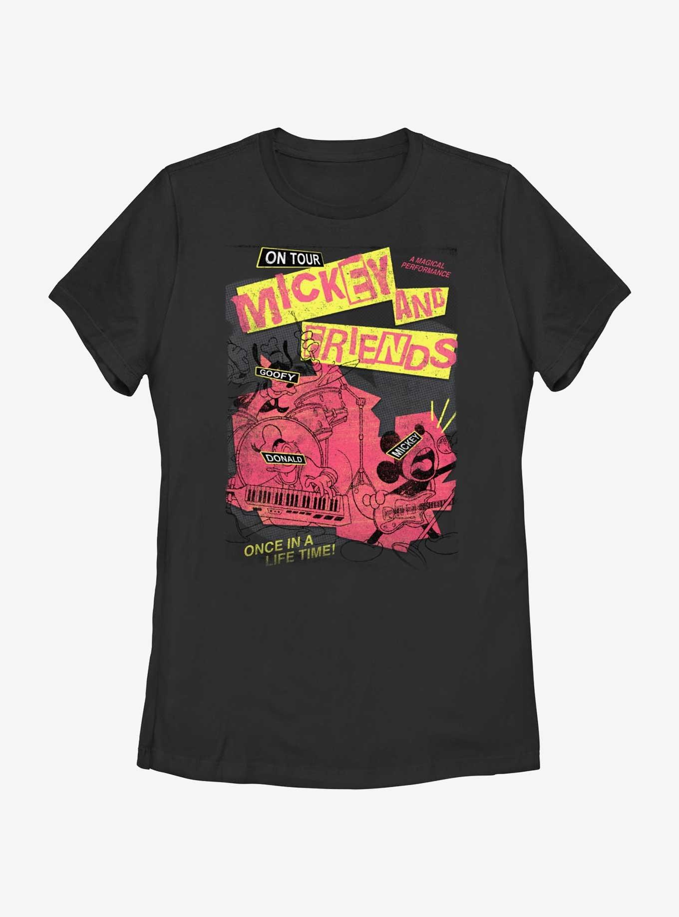 Disney Mickey Mouse Punk Rock Mickey Tour Womens T-Shirt, , hi-res