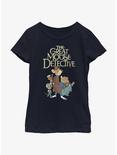 Disney The Great Mouse Detective Mousey Trio Youth Girls T-Shirt, NAVY, hi-res