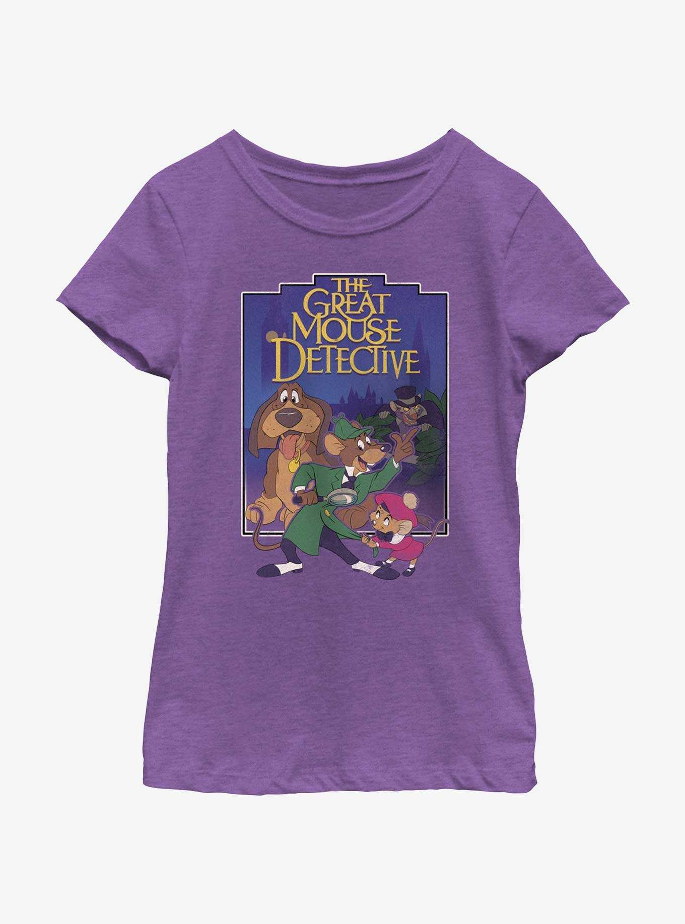 Disney The Great Mouse Detective Poster Youth Girls T-Shirt, , hi-res