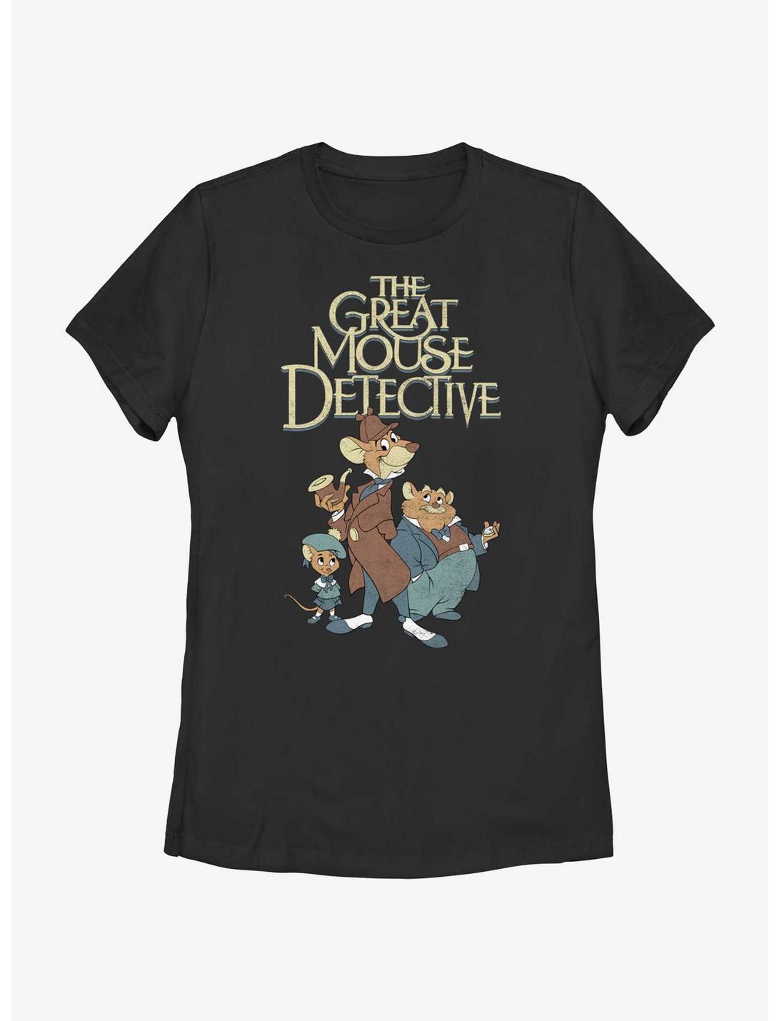 Disney The Great Mouse Detective Mousey Trio Womens T-Shirt, BLACK, hi-res