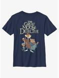 Disney The Great Mouse Detective Mousey Trio Youth T-Shirt, NAVY, hi-res